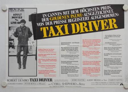 Taxi Driver original release german movie poster